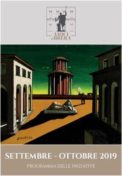 SETTEMBRE - OTTOBRE 2019 - PROGRAMMA DELLE INIZIATIVE - Amici di Brera