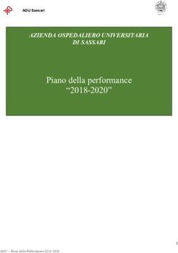 Piano della performance "2018-2020" - AZIENDA OSPEDALIERO UNIVERSITARIA DI SASSARI - Aou Sassari