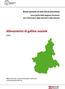 Allevamento di galline ovaiole - 2009 Regione Piemonte Settore Prevenzione e veterinaria e Servizi Veterinari delle ASL