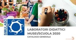 LABORATORI DIDATTICI MUSEI/SCUOLA 2020 - CATALOGO GENERALE - Simulabo