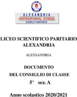 LICEO SCIENTIFICO PARITARIO ALEXANDRIA - 5 sez.A Anno scolastico 2020/2021 DOCUMENTO