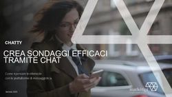 CREA SONDAGGI EFFICACI TRAMITE CHAT - CHATTY Come ripensare le interviste con le piattaforme di messaggistica - MARK&Egrave;TIPI