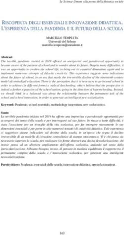RISCOPERTA DEGLI ESSENZIALI E INNOVAZIONE DIDATTICA. L'ESPERIENZA DELLA PANDEMIA E IL FUTURO DELLA SCUOLA