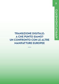 TRANSIZIONE DIGITALE: A CHE PUNTO SIAMO? UN CONFRONTO CON LE ALTRE MANIFATTURE EUROPEE - Gruppo Intesa Sanpaolo