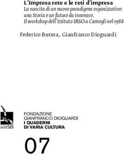 L'Impresa rete e le reti d'impresa - Fondazione Irso