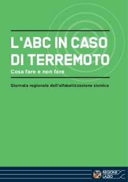 L'ABC IN CASO DI TERREMOTO - Cosa fare e non fare Giornata regionale dell'alfabetizzazione sismica