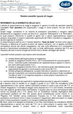 Modulo contabile Agenzie di viaggio