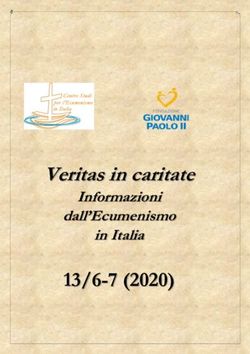 Veritas in caritate - 13/6-7 (2020) Informazioni dall'Ecumenismo in Italia