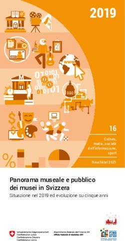 2019 16 Panorama museale e pubblico dei musei in Svizzera