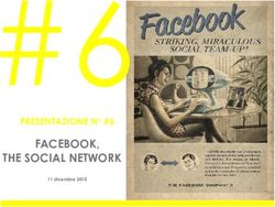 FACEBOOK, THE SOCIAL NETWORK - PRESENTAZIONE N #6 11 dicembre 2015