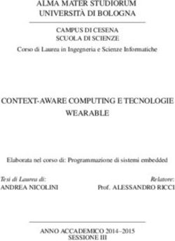 ALMA MATER STUDIORUM UNIVERSITÀ DI BOLOGNA