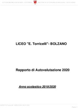 LICEO "E. Torricelli"- BOLZANO Rapporto di Autovalutazione 2020 - Anno scolastico 2019/2020