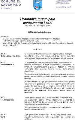 Ordinanza municipale concernente i cani - (Ris. mun. 167 del 7 aprile 2014)