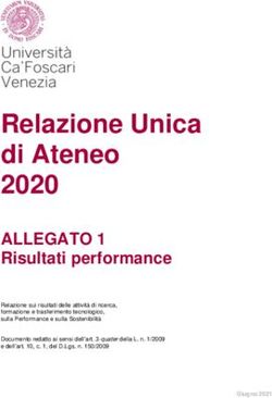 Relazione Unica di Ateneo 2020