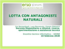 LOTTA CON ANTAGONISTI NATURALI - Servizio fitosanitario e chimico. ricerca. sperimentazione e assistenza tecnica - Ersa