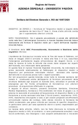 AZIENDA OSPEDALE - UNIVERSITA' PADOVA - Regione del Veneto