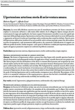 L'ipertensione arteriosa: storia di un'avventura umana