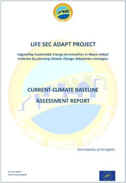 LIFE SEC ADAPT PROJECT CURRENT CLIMATE BASELINE ASSESSMENT REPORT - Upgrading Sustainable Energy Communities in Mayor Adapt initiative by planning ...