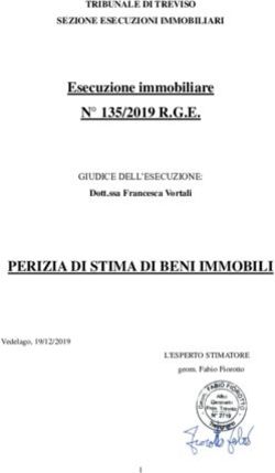 PERIZIA DI STIMA DI BENI IMMOBILI - Esecuzione immobiliare N 135/2019 R.G.E. TRIBUNALE DI TREVISO SEZIONE ESECUZIONI IMMOBILIARI - Amazon AWS