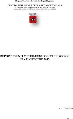 REPORT EVENTI METEO-IDROLOGICI DEI GIORNI - 20 e 21 OTTOBRE 2013