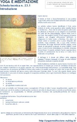 YOGA E MEDITAZIONE Scheda tecnica n. 23.