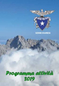 Programma attività SEZIONE DI GORIZIA - CAI Gorizia
