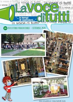 Di restrizioni " di tutti . in tempi BOLLETTINO PARROCCHIALE SETTEMBRE 2020 - Scheda S. Messe