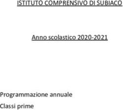 ISTITUTO COMPRENSIVO DI SUBIACO - Anno scolastico 2020-2021 Programmazione annuale Classi prime - Istituto Comprensivo ...