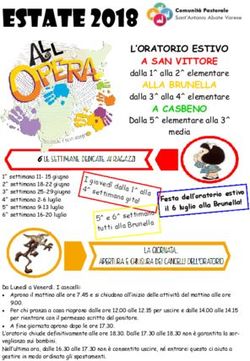 ESTATE 2018 - Comunit&agrave; Pastorale Varese