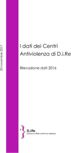 I dati dei Centri Antiviolenza di D.i.Re - Rilevazione dati 2016