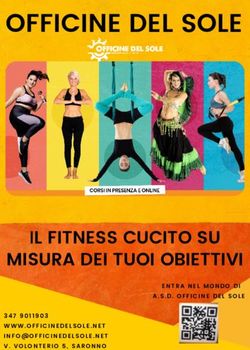 OFFICINE DEL SOLE - IL FITNESS CUCITO SU MISURA DEI TUOI OBIETTIVI