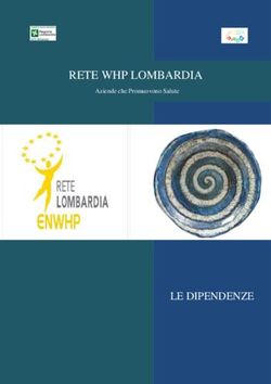 RETE WHP LOMBARDIA - LE DIPENDENZE - Psicologo Monza-Brianza