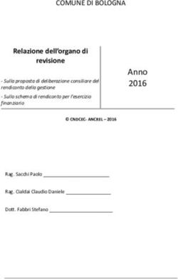 Anno 2016 - Comune di Bologna