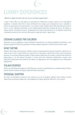 LUXURY EXPERIENCES - luxury wellness services