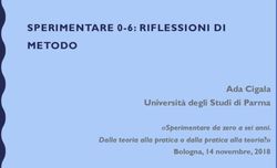 SPERIMENTARE 0-6: RIFLESSIONI DI METODO - Ada Cigala Universit&agrave; degli Studi di Parma - Emilia-Romagna ...