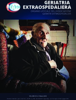 GERIATRIA EXTRAOSPEDALIERA - ORGANO UFFICIALE DELL'ASSOCIAZIONE GERIATRI EXTRAOSPEDALIERI