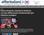 Ambiente e Giustizia: diritto alla salute per un'impresa responsabile - Rassegna Stampa - Il Consorzio PolieCo al Salone della Giustizia