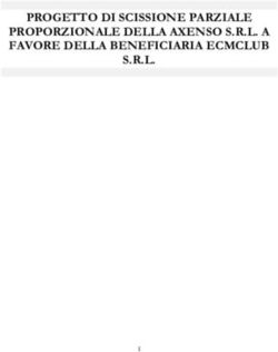 PROGETTO DI SCISSIONE PARZIALE PROPORZIONALE DELLA AXENSO S.R.L. A FAVORE DELLA BENEFICIARIA ECMCLUB S.R.L.