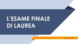 L'ESAME FINALE DI LAUREA - Didattica PoliTo