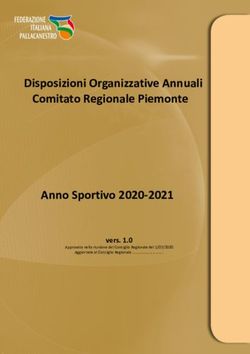 Disposizioni Organizzative Annuali Comitato Regionale Piemonte - Anno Sportivo 2020-2021 vers. 1.0 - FIP