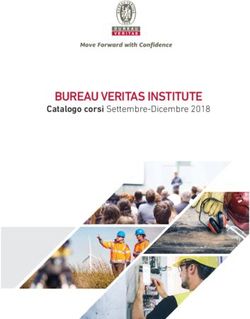 BUREAU VERITAS INSTITUTE - Catalogo corsi Settembre-Dicembre 2018