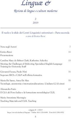 Linguae & Rivista di lingue e culture moderne