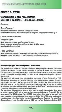 VIAGGIO NELLA GEOLOGIA D'ITALIA MOSTRA ITINERANTE - SECONDA EDIZIONE