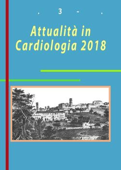 Attualità in Cardiologia 2018 - CONVEGNO NAZIONALE - San Daniele del Friuli 31 agosto - 1 Settembre 2018 Sala Riunioni Ospedale Vecchio - Via ...