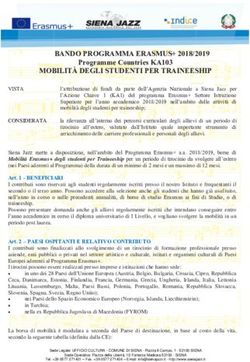 BANDO PROGRAMMA ERASMUS+ 2018/2019 - Programme Countries KA103 - Siena Jazz