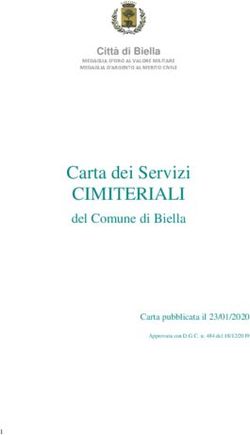 Carta dei Servizi CIMITERIALI - del Comune di Biella Carta pubblicata il 23/01/2020