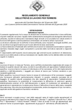 REGOLAMENTO GENERALE DELLE PROVE DI LAVORO PER TERRIERS - ENCI