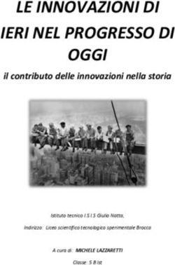 LE INNOVAZIONI DI IERI NEL PROGRESSO DI OGGI - il contributo delle innovazioni nella storia