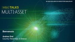 Benvenuto Andrea Orsi Country Head Italy & Greece - AD USO ESCLUSIVO DI INVESTITORI QUALIFICATI - M&G Investments
