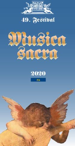 Festival 2020 - Festival di Musica Sacra